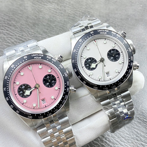 Reloj Automático Cronógrafo de Lujo de 41 mm con Cristal de Zafiro, Correa de Cinco Eslabones de Acero Inoxidable, Reloj de Pulsera Mecánico Resistente al Agua - Product Image 2
