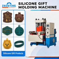 Équipement de précision pour le traitement du caoutchouc, machine de moulage de cadeaux en silicone à double zone indépendante pour la fabrication de cadeaux personnalisés