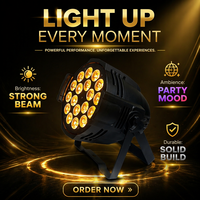 Nouvelle Offre Spéciale : Projecteur de Scène LED 18 Têtes RGBW Quad Couleurs Silencieux DMX pour Spectacles en Boîte de Nuit, Studio et Éclairage Intérieur
