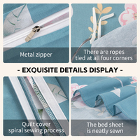 Vente en gros de draps de lit personnalisés en coton 100% - Ensemble de literie 4 pièces - Housse de couette - Taille King Size - Taille Queen Size - Taille Full - Super doux - Luxe