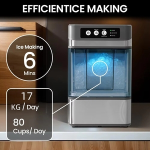 Nhỏ gọn di động Countertop Nugget Ice Maker Điều kiện Mới Chewable máy nước đá - Product Image 4