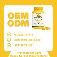 Capsules d'huile de graines de citrouille en gros ODM OEM - Soutien naturel pour la santé de la prostate et la fonction urinaire des hommes, certifié Halal, 120 gélules