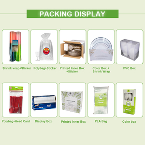 Assiette <span class=keywords><strong>en</strong></span> papier jetable écologique vaisselle <span class=keywords><strong>en</strong></span> <span class=keywords><strong>carton</strong></span> ensemble <span class=keywords><strong>de</strong></span> vaisselle compostable personnalisée pour mariage tasses <span class=keywords><strong>de</strong></span> fête <span class=keywords><strong>de</strong></span> Noël et d'anniversaire - Product Image 5