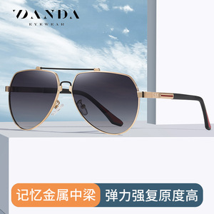 แว่นกันแดดนักบิน DANDA รุ่น JS8527 โพลาไรซ์ UV400 สำหรับผู้ชาย ทรงสี่เหลี่ยม ขอบเต็ม ป้องกันแสงสะท้อน - Product Image 2