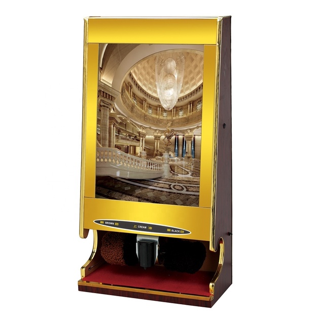 New Hotel Coin Operated Electric Automatic Shoe Polisher Cleaner Machine Shoe Polishing Equipment