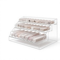 Présentoir en tube acrylique rond pour comptoir de boutique, vitrine, diamètre et longueur personnalisés