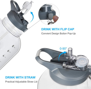 Botella de agua deportiva profesional de gran capacidad, 950/1630/ML 2680, para beber jugo al aire libre, vaso de plástico, gimnasio, vasos baratos - Product Image 3