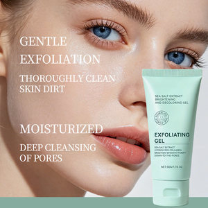 Gel exfoliant à l'extrait de sel marin, élimine les points noirs, nettoie les pores, éclaircit la peau, hydrate, gommage pour le visage et le corps, 50g - Product Image 6