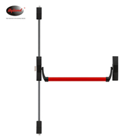 HYLAND 330 Dispositif anti-panique pour porte coupe-feu, barre verticale, barre de poussée, verrouillage à deux points, sortie d'urgence, certifié CE EN1125, facile à installer