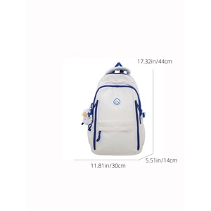 Custom Letter Pattern 15.6 Inch Waterproof <b>Laptop</b> <b>Backpack</b> Unisex Casual School Bag for Boys Girls - Product Image 6