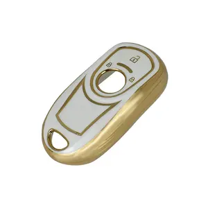 New Golden Edge Design Soft Plastic Tpu Car Remote Key Cover Case Shell For Buick Car Key Case