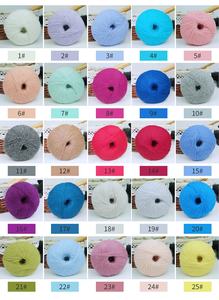 <span class=keywords><strong>Vente</strong></span> directe d'usine 2/16NM 30% Nylon 70% <span class=keywords><strong>Angora</strong></span> mélangé en nylon à tricoter fantaisie vison fil pour pull hiver - Product Image 6