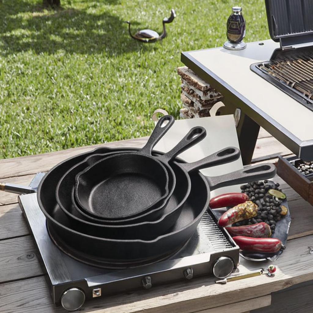 Premium Cast Iron Korean BBQ Plates Durable Efficient