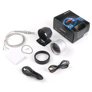 เกจวัดอุณหภูมิไอเสียรถยนต์เชฟโรเลต ขนาด 60 มม. แบบเข็ม พร้อมขายึด ไฟแบ็คไลท์สองสี แดงและขาว - Product Image 1