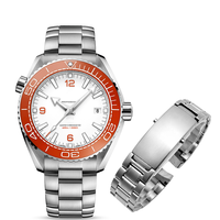Bracelet de montre en acier inoxydable massif de 20 mm pour hommes, bracelet en métal à extrémités courbées pour Omeg PLANET OCEAN 007/SEAMASTER/300/600