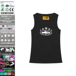 Chaleco de Algodón de Punto Unisex de Lujo al por Mayor, Estilo Casual de Diseñador de Marca Famosa, Material 100% Algodón, Camisetas sin Mangas - Product Image 1