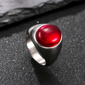 Gioielli in acciaio inox Haomi per le donne oro placcato 18K Hipster nero in metallo cascata rosa Hiphop/<span class=keywords><strong>Rock</strong></span> Punk <span class=keywords><strong>Rock</strong></span> stile - Product Image 2