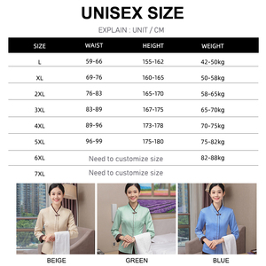 Tenue <span class=keywords><strong>de</strong></span> <span class=keywords><strong>travail</strong></span> à manches longues pour femmes, pour le personnel d'hôtellerie, <span class=keywords><strong>de</strong></span> restauration et <span class=keywords><strong>de</strong></span> nettoyage des locaux - Product Image 3