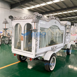 Fabricantes <span class=keywords><strong>de</strong></span> Transporte Especial Venden Coches Fúnebres Eléctricos Plateados <span class=keywords><strong>de</strong></span> Estilo Retro Europeo, Carroza Fúnebre con Cerramiento para Ataúd - Product Image 6