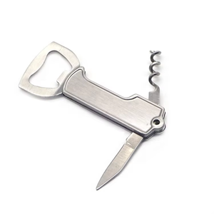 Мини-открывалка для вина из нержавеющей стали с индивидуальным логотипом для открывания пивных банок и бутылок для баров - Product Image 4