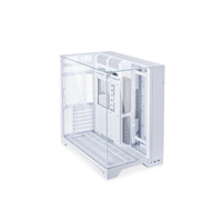 Nouveau boîtier d'ordinateur pleine tour LIAN LI O11 VISION boîtier noir et blanc et argent boîtier PC de jeu pleine tour
