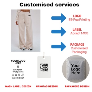 Pantalons de survêtement pour femmes, blocs de couleur, <span class=keywords><strong>coupe</strong></span> ample, avec poches latérales, pour les sports de plein air, la course à pied, la randonnée, les vêtements décontractés - Product Image 2