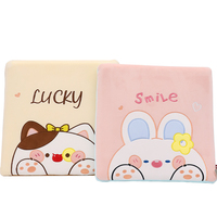 Dessin animé mignon Animal mémoire mousse antistatique amovible et lavable rebond lent coussin de siège coussin de chaise pour voiture de bureau à domicile