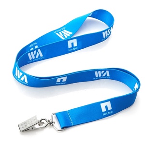 Huacheng, sostenedor de la tarjeta, azul Sublimations placa cordones con Clip de Metal - Product Image 2