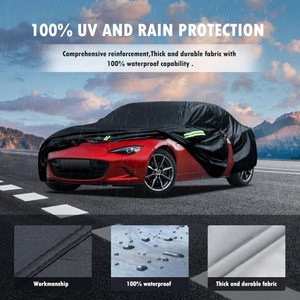 ผ้าคลุมรถแบบสั่งทำพิเศษสำหรับมาสด้า MX-5 Miata กันน้ำทุกสภาพอากาศสำหรับรถยนต์ ผ้าคลุมภายนอกเต็มคัน ป้องกันแดด ฝน หิมะ - Product Image 4