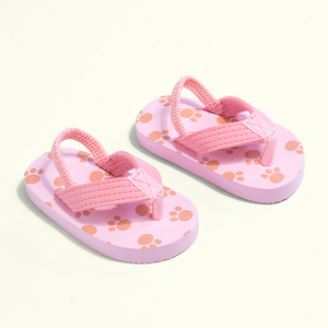 Infradito in EVA con stampa floreale unisex per bambine - <span class=keywords><strong>Sandali</strong></span> estivi leggeri <span class=keywords><strong>da</strong></span> <span class=keywords><strong>spiaggia</strong></span> con suola antiscivolo - Product Image 2