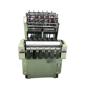 GINYI nylon strap band weaving machine ricamo etichetta lavoro a maglia fare telaio elastico o non elastico jacquard tessitura telaio ad ago