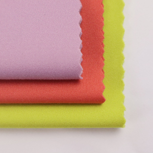 4 vías estiramiento alto elástico doble cara semi-opaco sensación desnuda spandex26 % nylon74 % tela para leggings yoga ropa deportiva traje de baño - Product Image 2