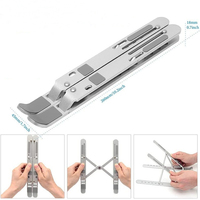 En gros Portable Réglable Tablette Ordinateur Portable Support Ergonomique Pliable En Aluminium Pour Ordinateur Portable pour Macbook