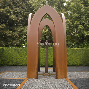 Vincentaa op maat gemaakte cortenstalen sculptuur voor buitendecoratie op de gazon, grote sculptuur - Product Image 2