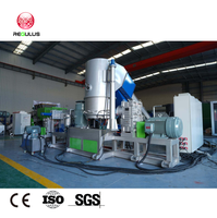 Ligne de granulation et de pelletisation à double extrusion pour films et emballages en PP, PE, PA, haute capacité, avec compacteur, certifiée CE