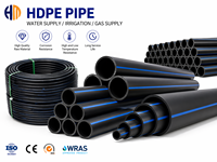 Tuyau d'alimentation en eau anti-corrosion PE100 HDPE sur mesure pour applications industrielles DN20-DN800 certifié ISO
