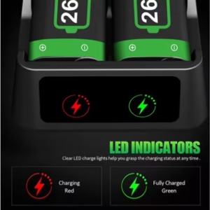 Batería Recargable para <span class=keywords><strong>Xbox</strong></span>, 2 Piezas de 2650 mAh para <span class=keywords><strong>Control</strong></span> de <span class=keywords><strong>Xbox</strong></span> Series <span class=keywords><strong>XS</strong></span> One S/X, Batería para <span class=keywords><strong>Xbox</strong></span> One con Cargador USB - Product Image 4