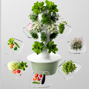 Tour <span class=keywords><strong>hydroponique</strong></span> verticale à 9 niveaux pour la <span class=keywords><strong>culture</strong></span> hors-sol de fleurs et de laitues, avec éclairage LED pour la croissance des plantes - Product Image 3