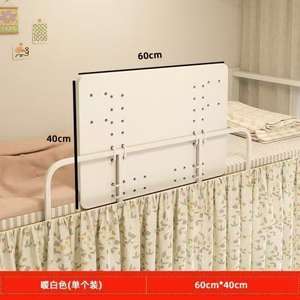 Cama Escolar para Dormitorio de Estudiantes con Litera Superior, Barandilla Anticaídas y Escritorio Plegable para Computadora, Dispositivo de Protección con Valla Elevada - Product Image 3