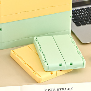 Foldable Desktop Storage Box 2L Solid Color Organize Stationery Books Toys Snacks Creative Office Desk Organizer - Product Image 3