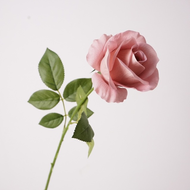 Real Touch Roses Long Stems Artificial Flowers Wedding Party Home Decor Back School Mother's Day Romantic