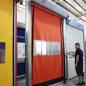 Porte de salle blanche en PVC à fermeture éclair, taille personnalisée, isolation, prévention des incendies, haute sécurité, garantie 1 an - Product Image 5