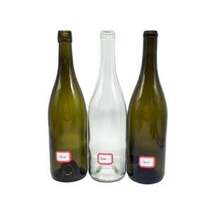 Botella decantadora marrón transparente ámbar de 750ml con tapa de madera, botellas vacías de vino Gin, Vodka, whisky, champán para embalaje en stock - Product Image 5