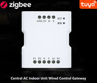 Passerelle de contrôle filaire pour climatisation centrale Tuya Zigbee, contrôle à distance par application, prend en charge diverses marques de climatisation centrale