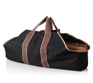 Free Sample Large Canvas <b>Log</b> Tote Bag Carrier Indoor Fireplace Firewood Totes Holders for Outdoor Tubular Birchwood <b>Stand</b> - Product Image 1