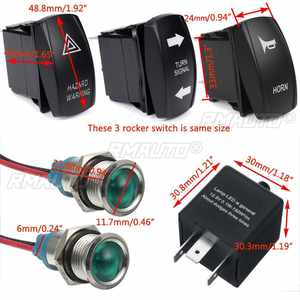 Kit LED de signalisation directionnelle avec interrupteur à bascule, klaxon et feux de recul pour Polaris Ranger RZR Teryx General SXS ATV UTV Chariot de golf - Product Image 4