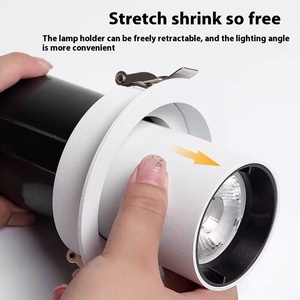 Đèn downlight âm trần nhôm nguyên khối chống chói, kiểu kéo dài, dùng cho chiếu sáng trong nhà - Product Image 3