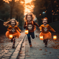 Lanterne citrouille LED pliable, nouveauté très demandée, veilleuse d'Halloween amusante et portable pour la décoration intérieure de fête