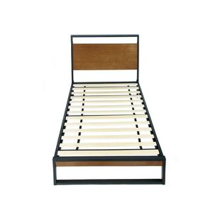 Прочная кровать размера «<span class=keywords><strong>King</strong></span> Queen», полностью одноразмерная металлическая платформа, железная кровать с изголовьем кровати для одноквартирного отеля - Product Image 3