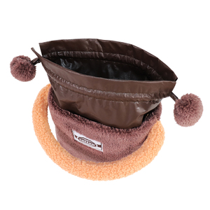 Women's Vintage New Design Cute Plush Tote Handbag Soft Polyester Lining Day <b>Bag</b> Two Straps <b>String</b> Closure for Shopping Outdoors - Product Image 4